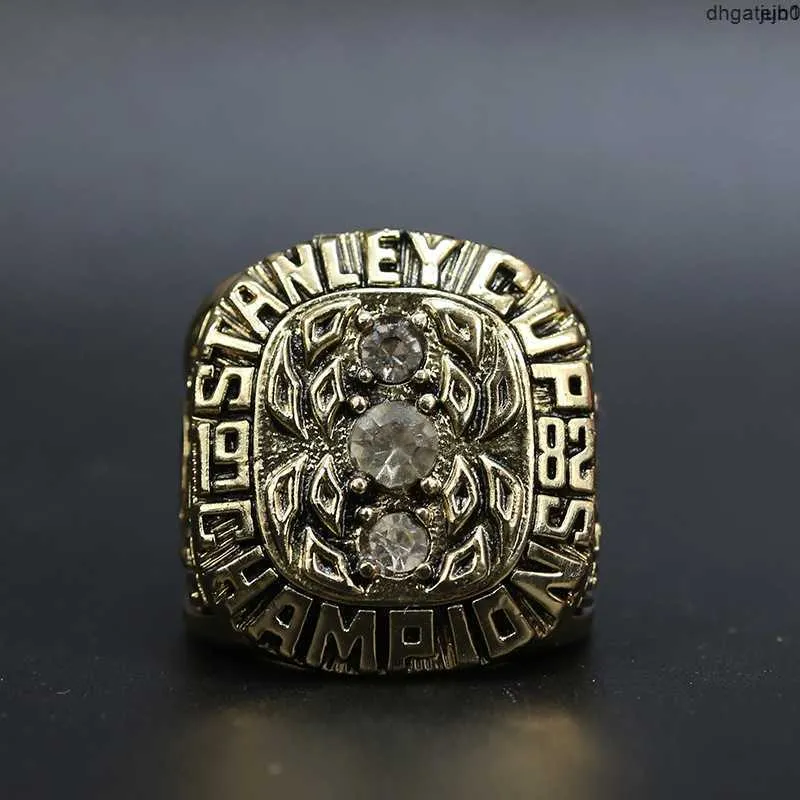 6GAV Designer Commorative Ring Rings NHL 1982 New York Islanders Championship Ring Biżuteria RW94 99TF