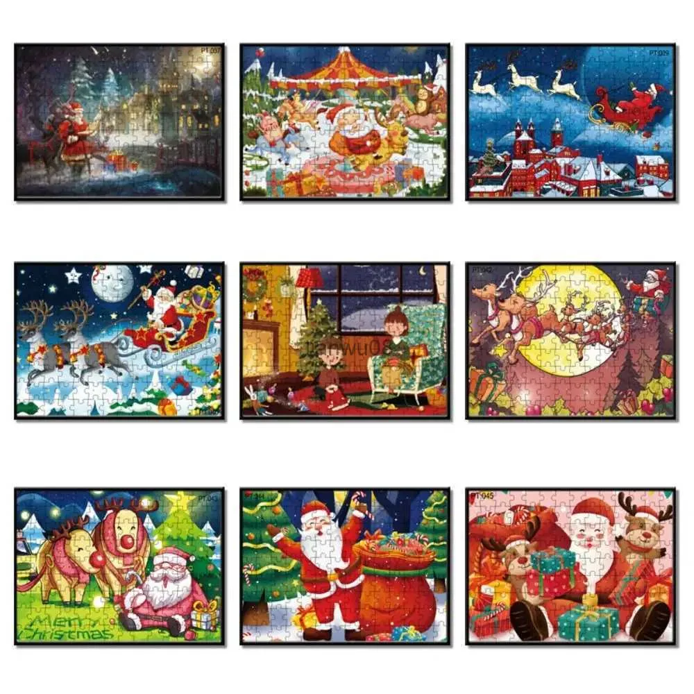 Puzzle Intellettualmente Benefico Puzzle Di Natale Montessori Carta Puzzle Per Bambini Giocattoli Educativi Precoci 126 Pezzi PuzzleL2403