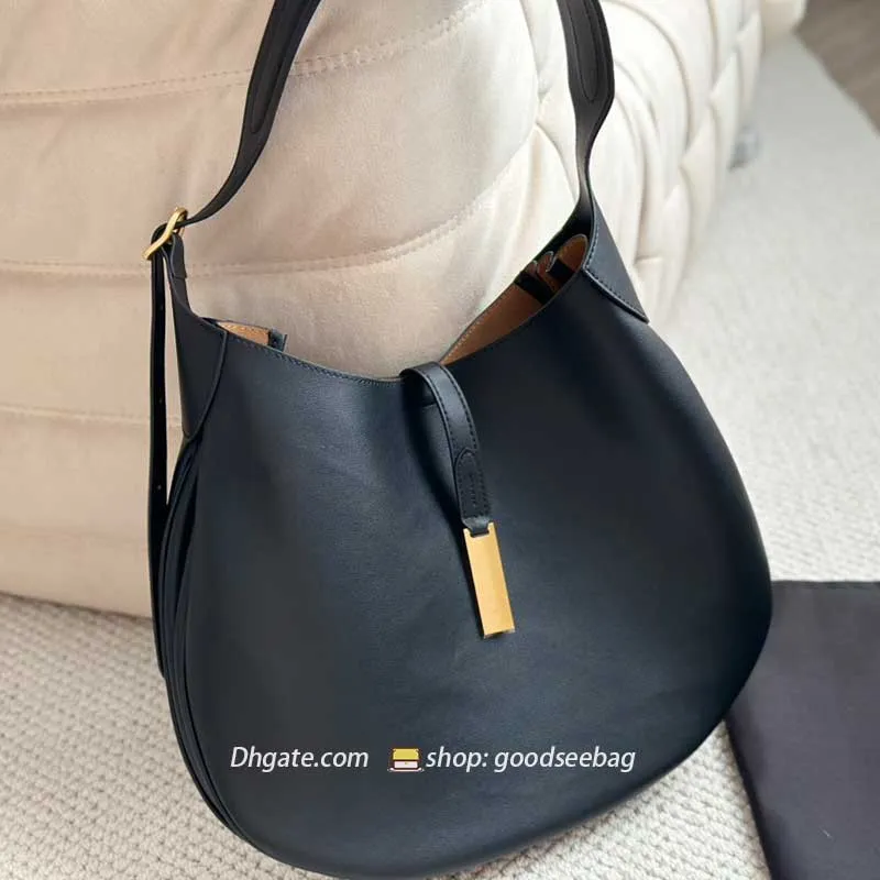 Polo ID Sac Grand Designer Pony Crescent Sac en cuir véritable Couture Café Demi-Lune Embrayage Sacs à main Sacs à bandoulière Cheval Fourre-tout