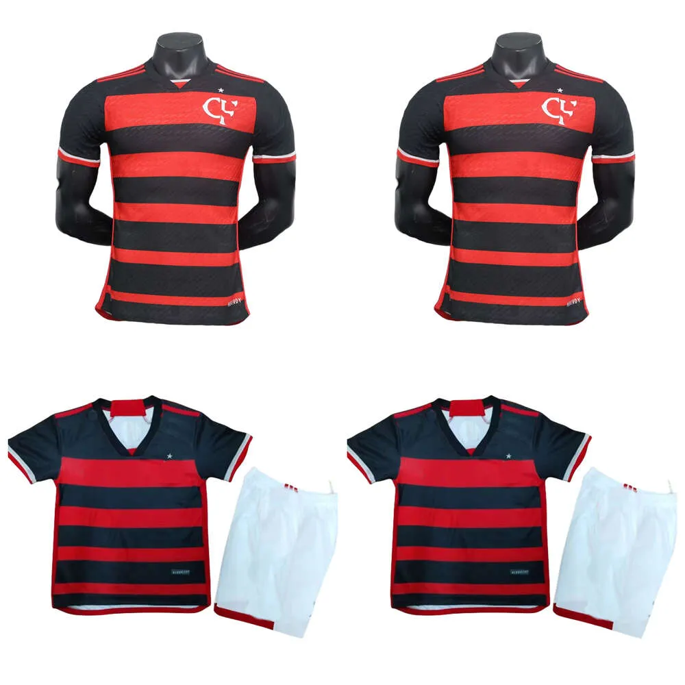 24 25 Soccer Jerseys 2024 2025 Football Shirts Men Set Kids Kit Camisa de Futebol Sleeve Pedro Diego Gerson Gabi Lorran Pulgar Fans Player Kids
