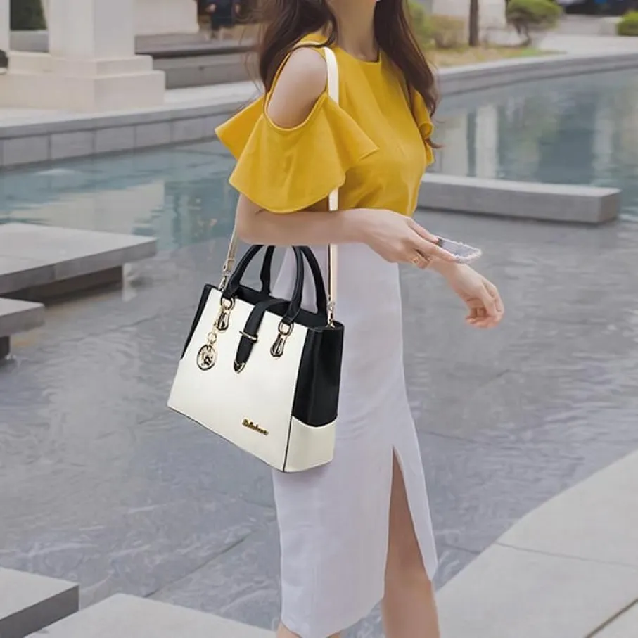 حقيبة اليد المصممة للسيدات 2021 أزياء جديدة عالية الجودة بورة من الجلد ، حقيبة نسائية على تباين سيدة ، حقيبة رسول الكتف Crossbo263e