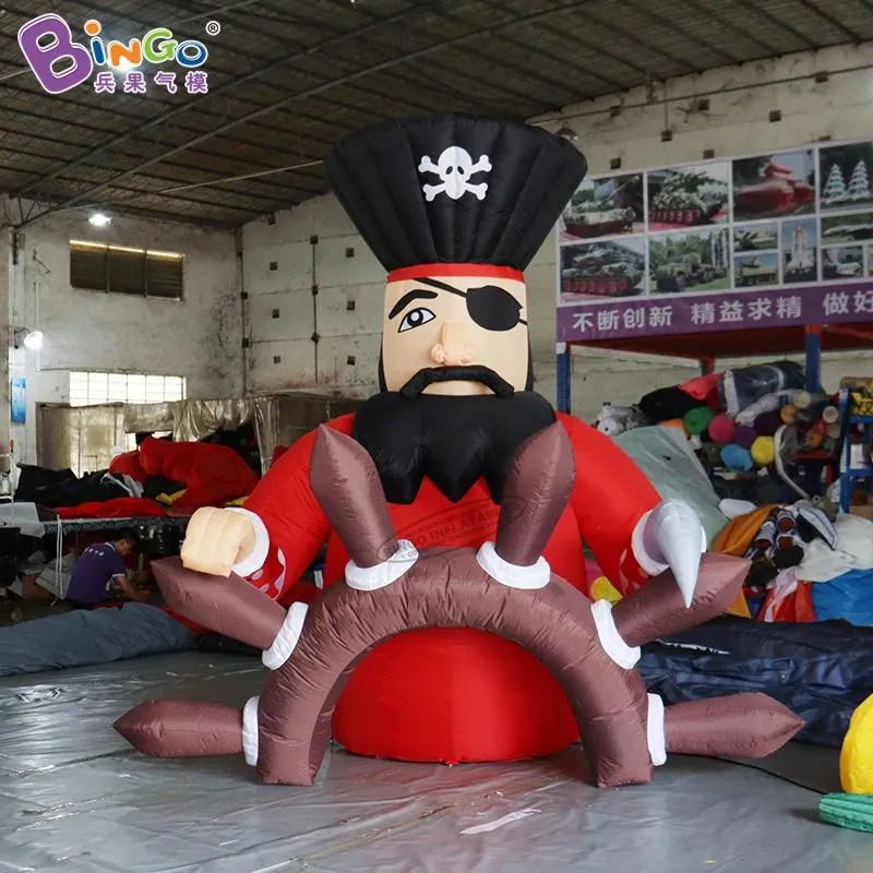 wholesale Personnage de pirate gonflable géant personnalisé de 20 pieds de haut / exploser une grande réplique de pirate pour une fête événementielle Jouets Sports