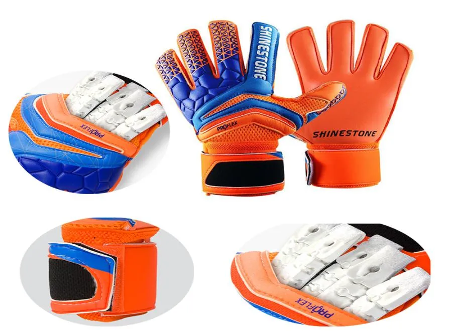 Hombres Guantes de portero de fútbol profesional Fuerte 5 Protección para los dedos Espesar 4 mm Látex Niños Portero De Futebol Guantes de portero 7082657