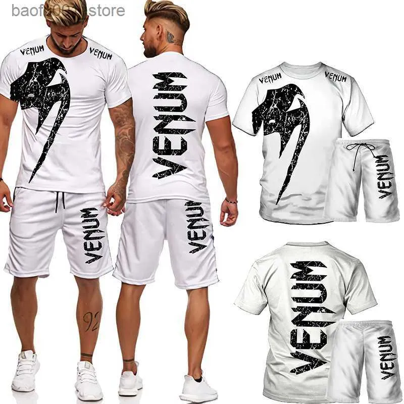 Men's Tracksuits Summer Men s Set 3D Print T shirt Shorts 2 Piece Suit Men Clothes Casual Outfits Fashion Harajuku Streetwear Sportswear 220708 Q240228