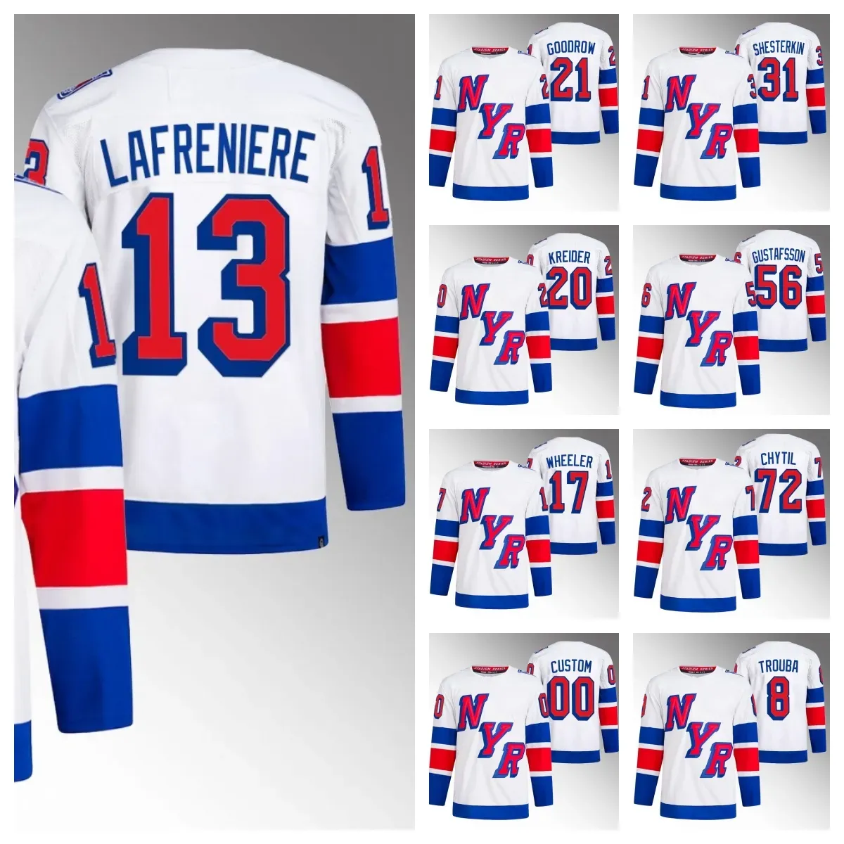 New York 2024 Stadium Series Hockey Jersey Rangers 23 Adam Fox
