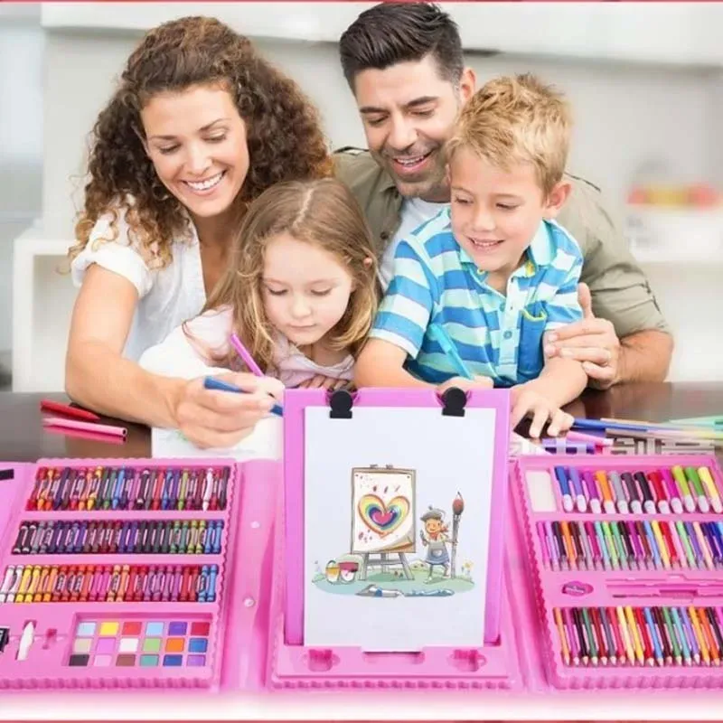 Markörer barn barn färgade penna konstnär kit set målning crayon markör pen borst ritverktyg set dagis levererar barn gåva