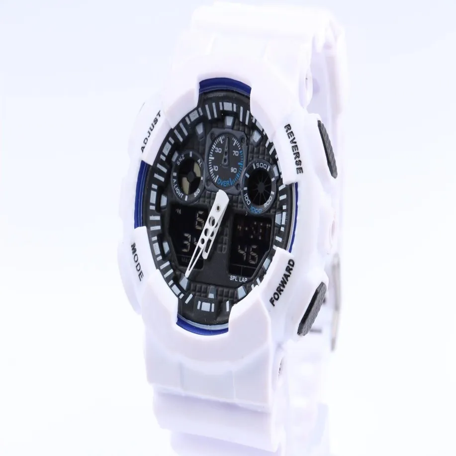 Najnowsze męskie zegarki sportowe Wodoodporne zegarek Luksusowy cyfrowy zegarek 13 kolorów255b