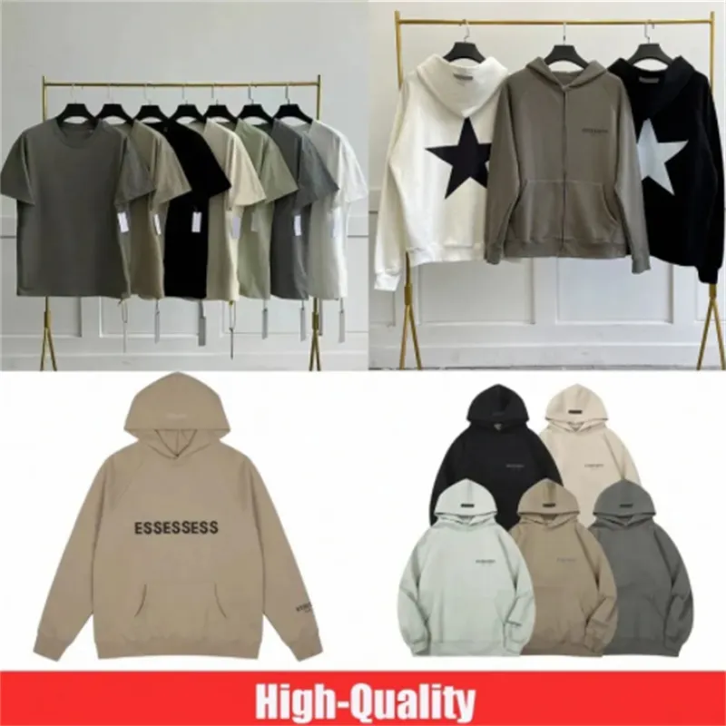 hoodies voor mannen essentialshoodie 1977 hoodie ess hoodie essentialsweatshirts heren dames hoodie fashion casual losse hiphop katoenen trui met lange mouwen S-2XL