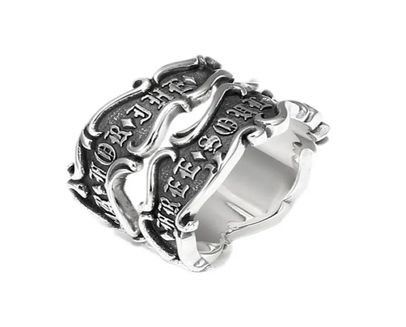 Bocai 2021 Real S925 Zilveren Hip Hop Sanskriet Soul Apparatuur Wijsvinger Gepersonaliseerde Lint Open Ring Voor Man9992419