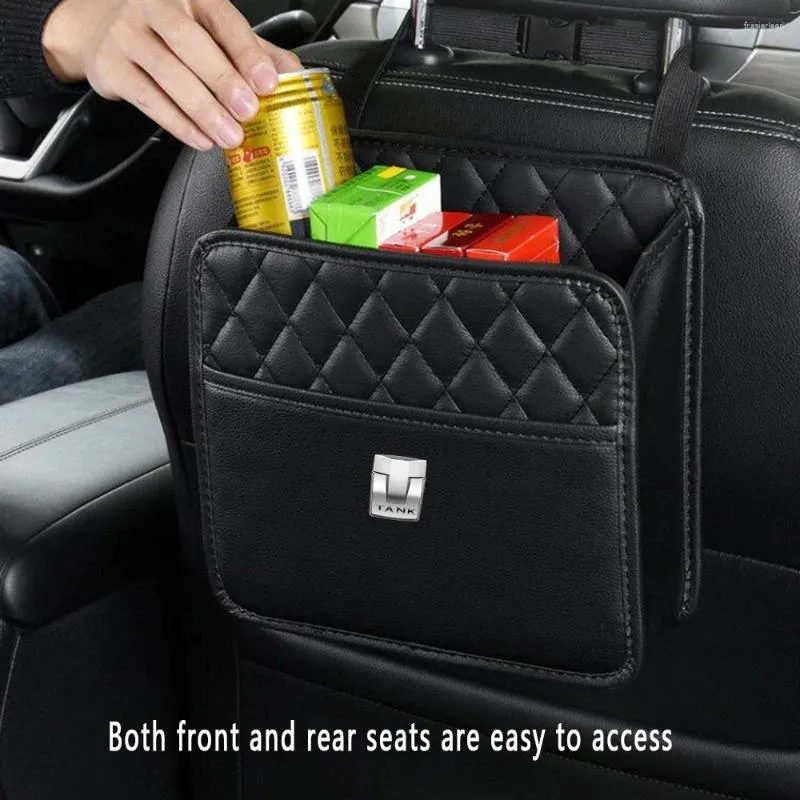 Car Organizer Back Seat Storage Bag Hanging Box Paper Towel Phone Trash Can For Great Wall GWM WEY Tank 300 500 Tank300