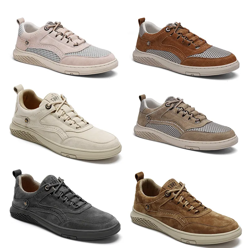 GAI GAI 2024 nouveaux hommes bas en maille souple chaussures décontractées jaune noir blanc rose hommes respirant athloisirs baskets GAI