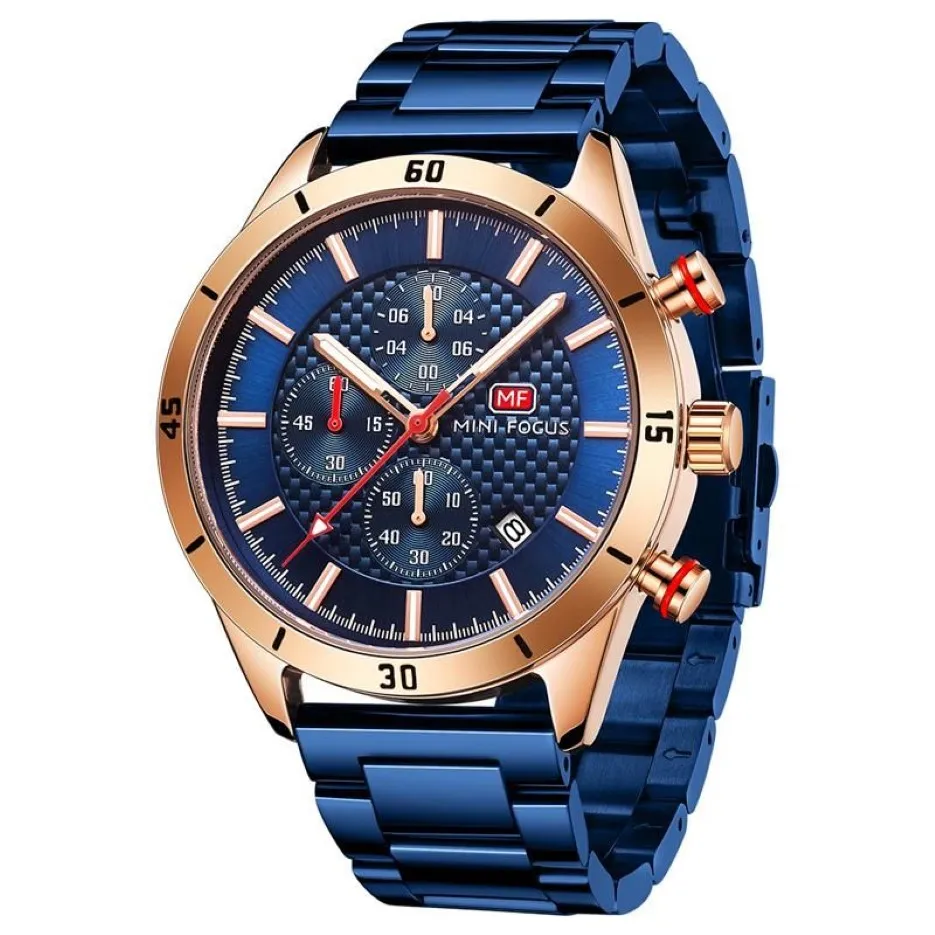 الساعات للرجال Quartz Watch Men Waterproofwatch ساعة ساعة رجل زرقاء ساعة Waches Whatch Relogio 2021 Wristwatches235p