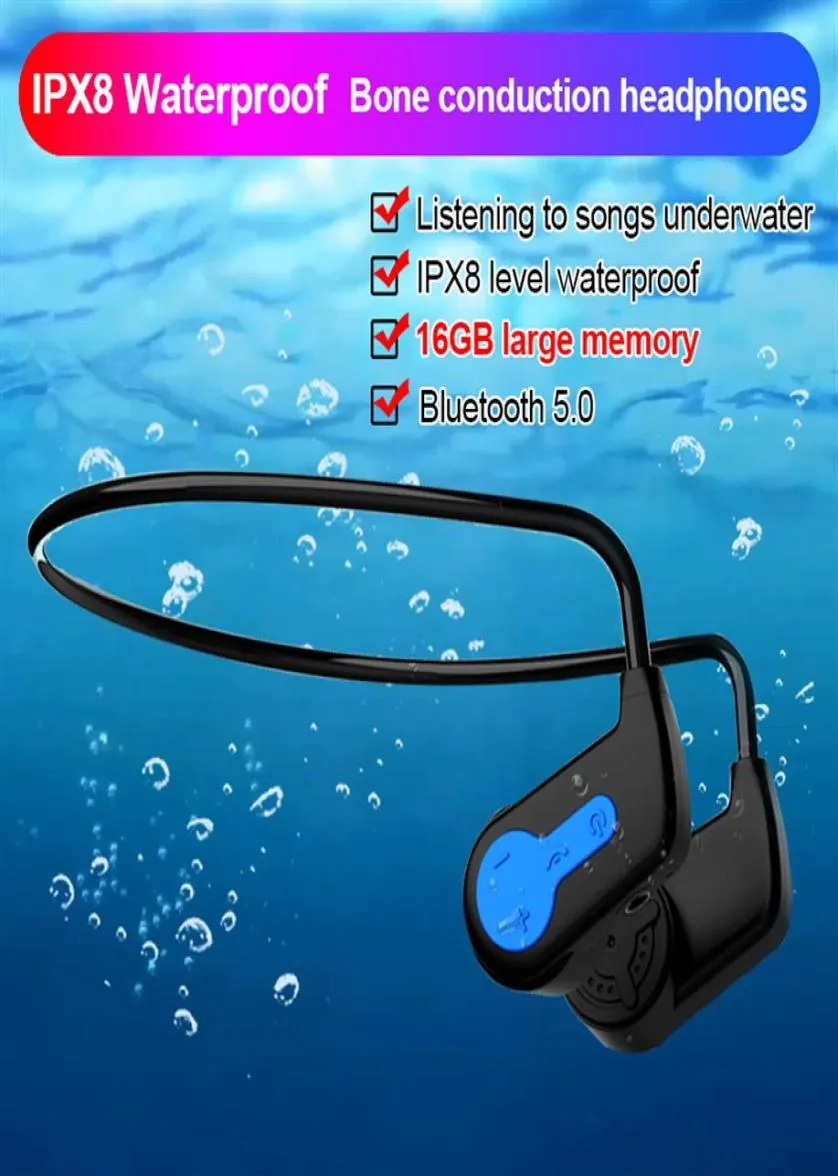 Fast Delivered K3 Bluetooth Headset MP3 Player IP68 Waterproof 16GB Wireless Headphones Swimming Sport Earphones Hifi Speaker For 8519650