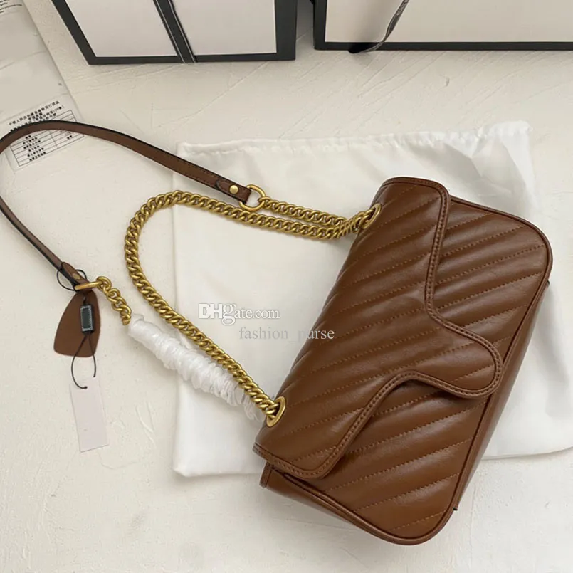 287 Women classic brands shoulder bags totes quality top Gold chain handbags purses leather luxurys designers lady fashion Chain Belt crossbody bag