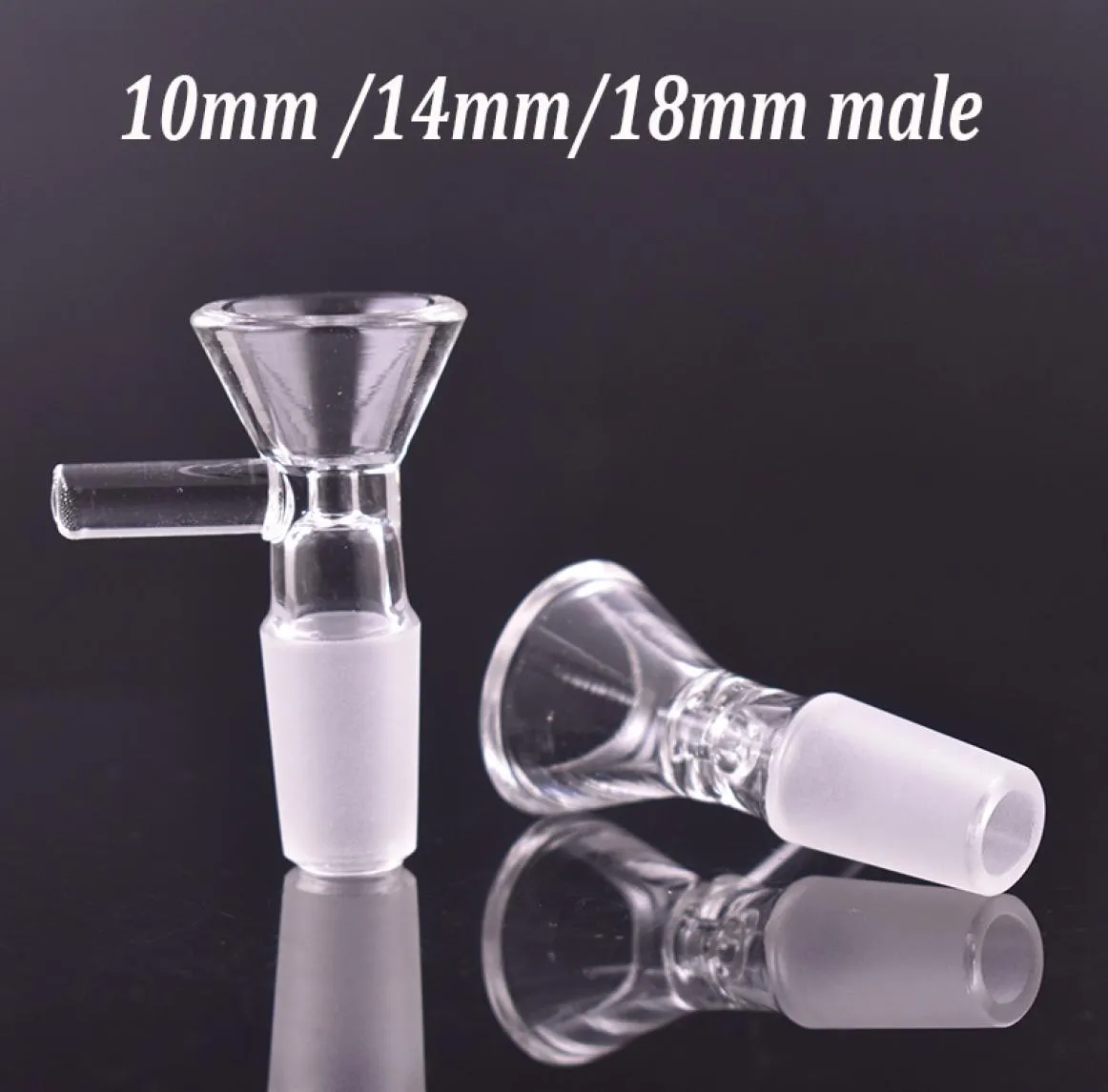 10mm 14mm 18mm male female Thick Bowl Piece for Glass Bong slides Funnel Bowls Pipes smoking bowls heady oil rigs pieces accessori8711043