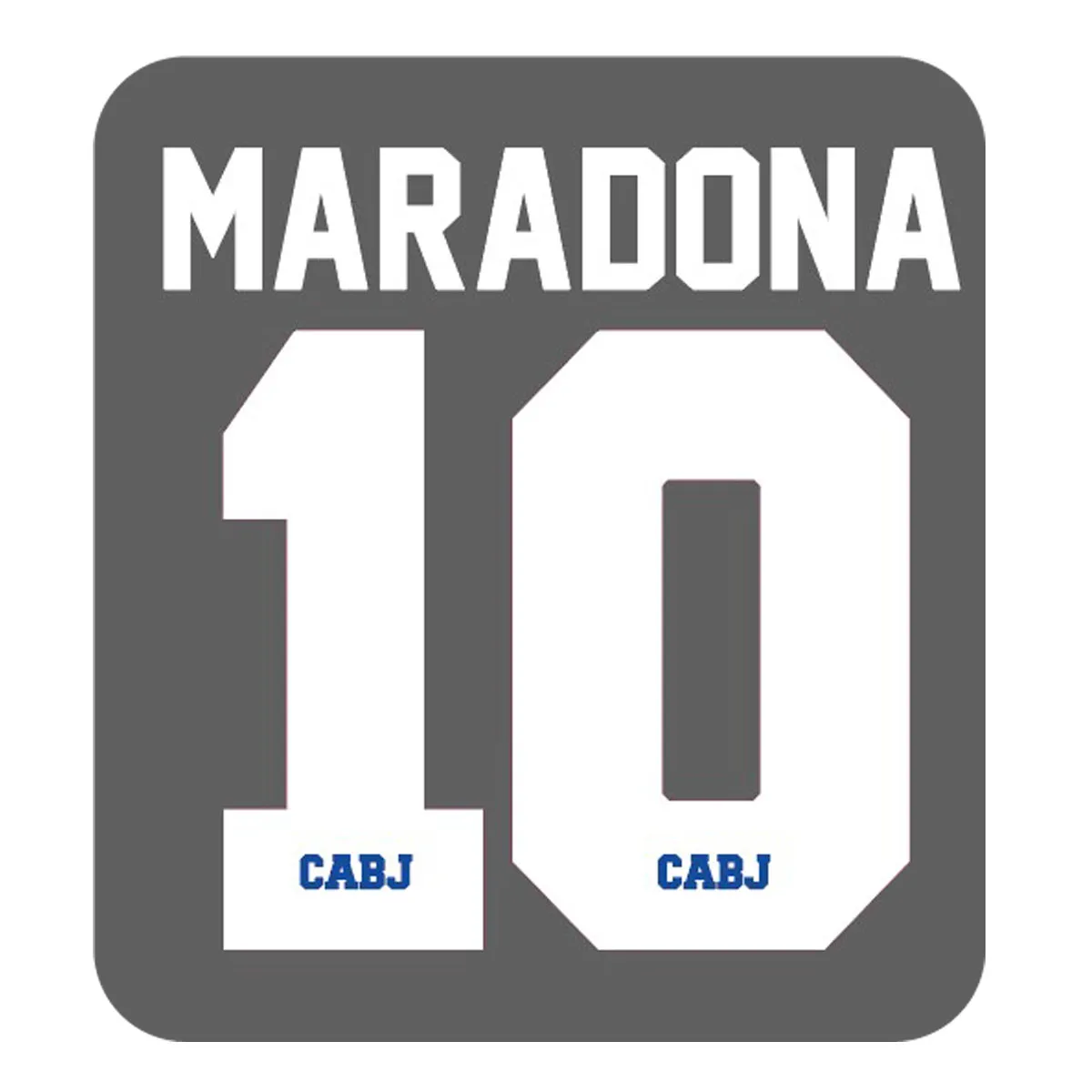 2122 Boca #10 Maradona Nameset Printing Soccer Patch Badge