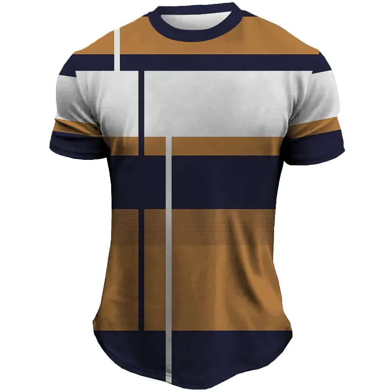 Mode randtryck t -shirt för män sommar snabb torr material sport tees casual oneck överdimensionerad tshirt kort ärm toppar 240219