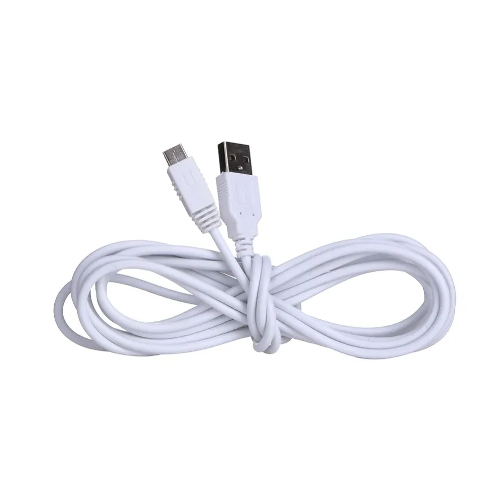 Kablar 100 st partier 3M USB laddningskabel USB Data Power Charger för Nintendo Wii U Wiiu Gamepad Controller