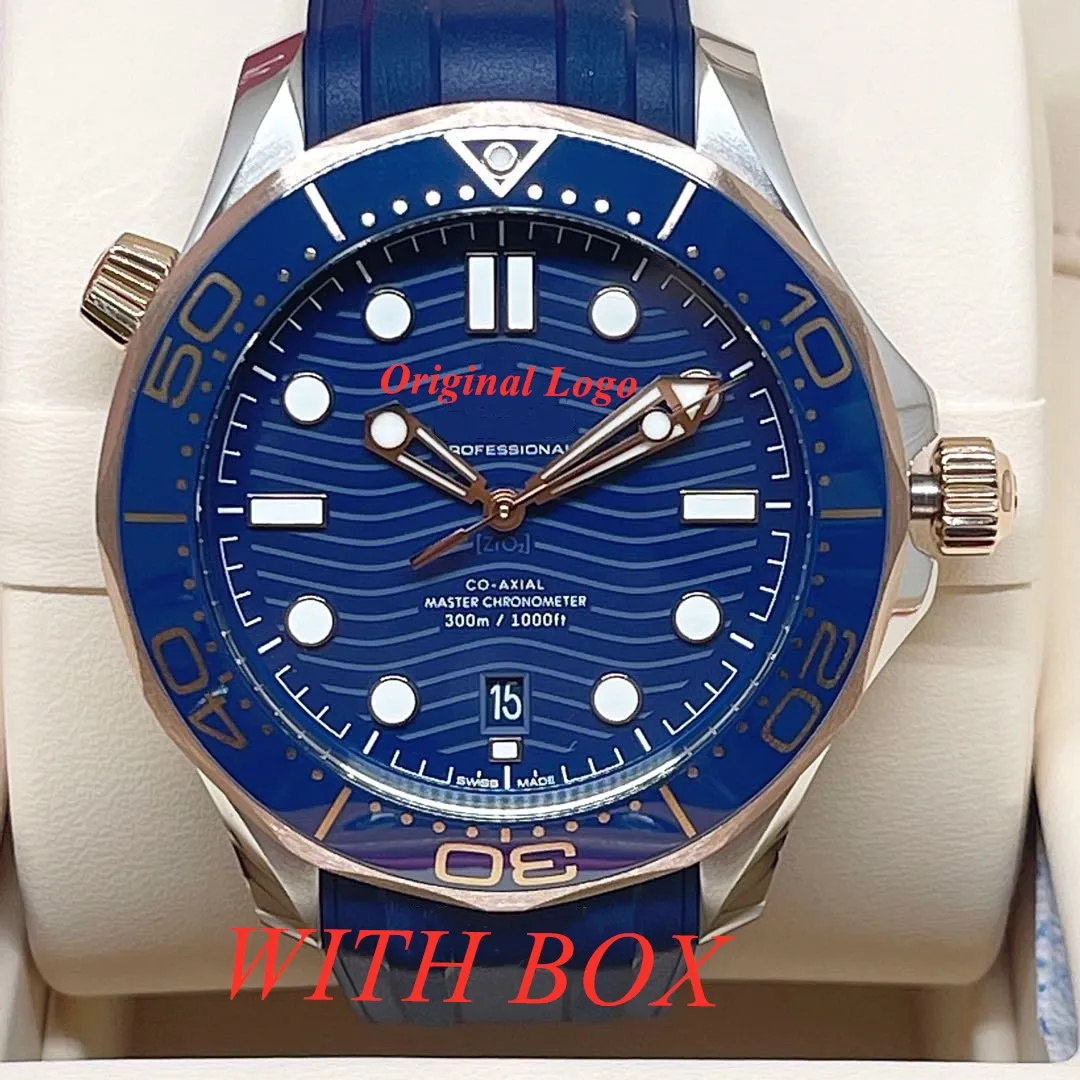 Hot Sale Montre Original Diver 300m Wristwatches Movement Designer Men Watches Mirror Quality Automatic Blue Dial Stainless Steel Mens Watch Dhgate New