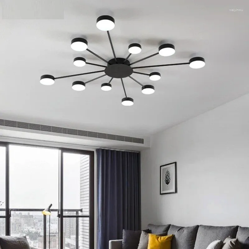 Chandeliers Flush Mount Nordic Modern LED Ceiling Lights For Living Room Bedroom Home Deco Chandelier Lamp Lighting Luxury
