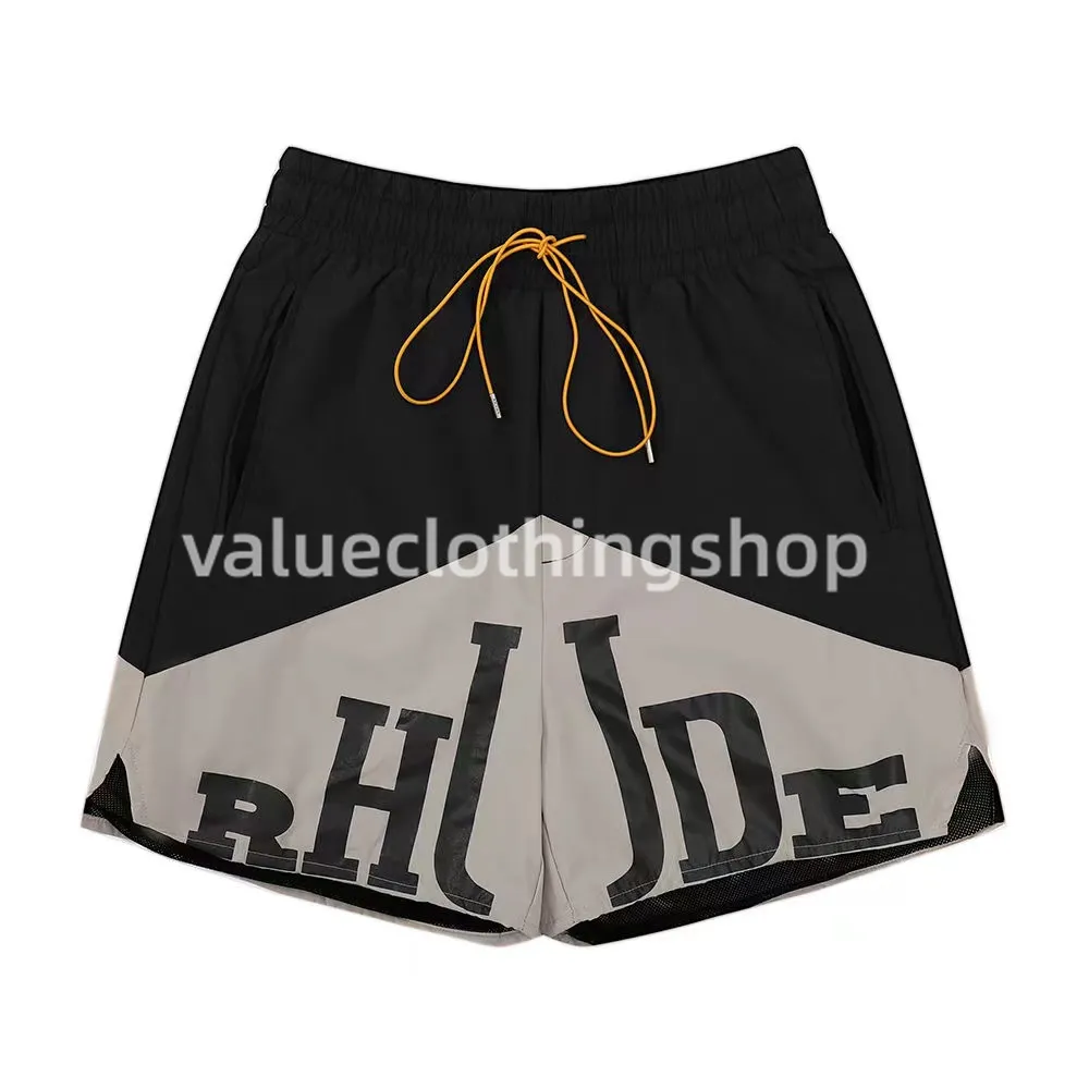 Designer masculino short short shorts de verão shorts rudes de praia de alta qualidade usa rua púrpura calças de hip hop mass rhude shortvev