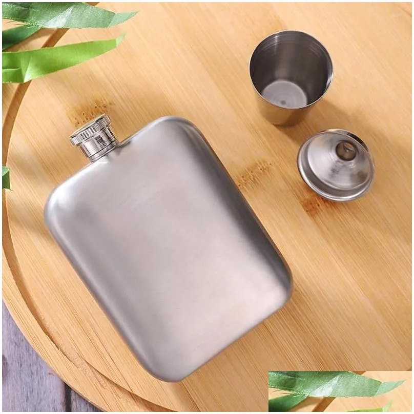 Hip Flasks Wine Bottle Good Sealing Flask Easy To Carry Storing Usef Outdoor Cam Drinkware Liquor Drop Delivery Home Garden Kitchen Dhp51