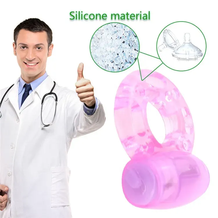 Stretchy Silicone Vibrating Penis Rings Cockrings Male Man Exercise Endurance Friction to Stimulate The Clitoris Adult Toys Erotic Sex Toy Vibrators YL0406