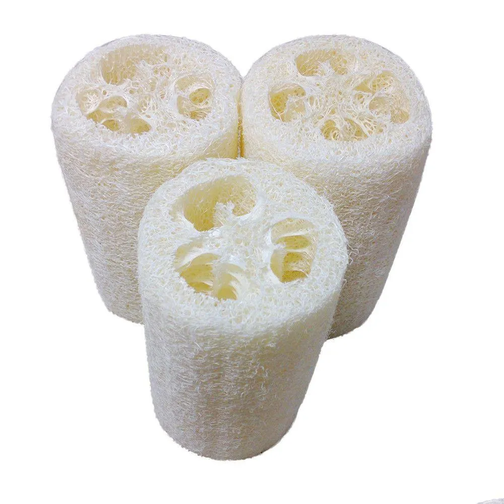 Spugne Pagliette Luffa naturale Bagno Corpo Doccia Spugna Scrubber Prodotti per il bagno Strumenti Articoli per la casa Spazzole D Dhihs