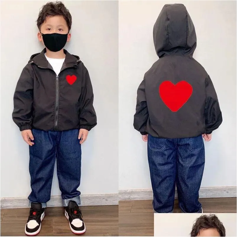 Jackets New Fashion Kids Designer Jackets Long Sleeve Coat Boys Girls Street Hiphop Style Outerwear Child Jacket Drop Delivery Baby, K Otvxh