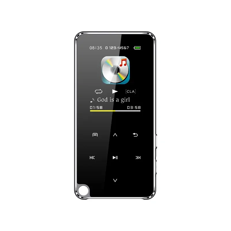 Player 4128 GB Bluetooth Touch MP3-Player, 1,8-Zoll-Farbbildschirm, unterstützt TF-Karte/FM-Radio/Sprachrekorder, verlustfreier HiFi-Musik-Player MP4