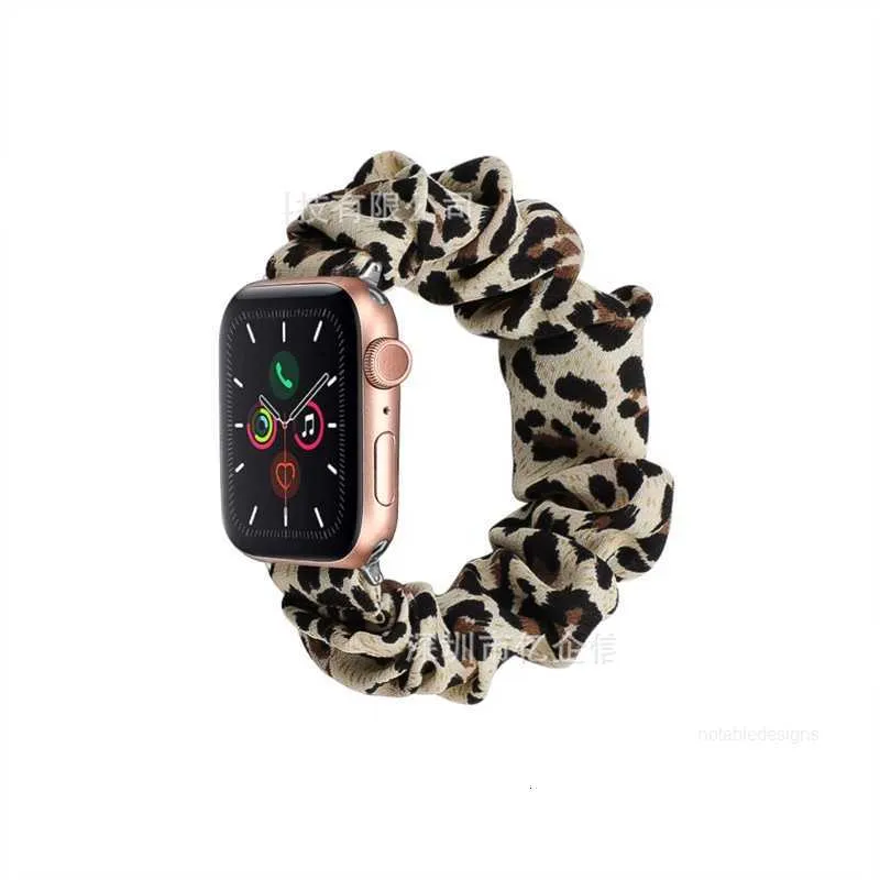 Designer Fashion horlogeband voor Applewatch 876543SE Apple Watch Strap Nylon haarband Dikke darm elastische iwatch band 38414242444549mm designerBFHXBF