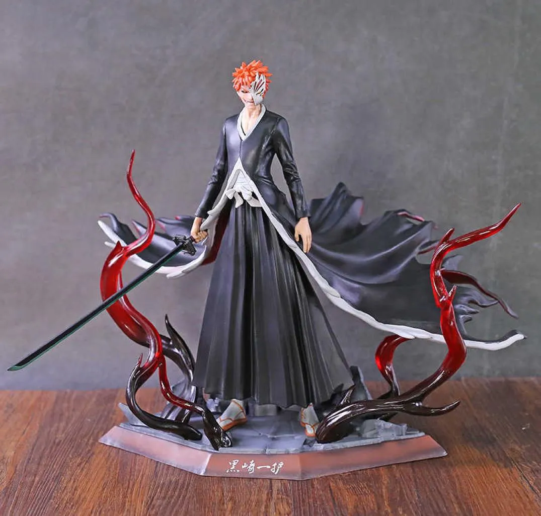 Bleach Ichigo Kuroaki 2: a scenen ihålig ver staty PVC Figur Collection Anime Model Toy Q07225966890