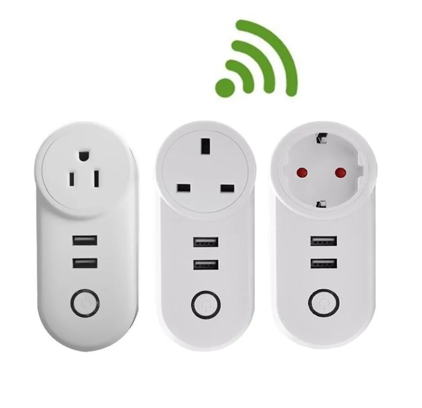 USB Charger Socket WiFi Smart Plug Wireless Power Smart Socket WiFi Remote Control Timer Ewelink Smart Charger Alexa Google2476410