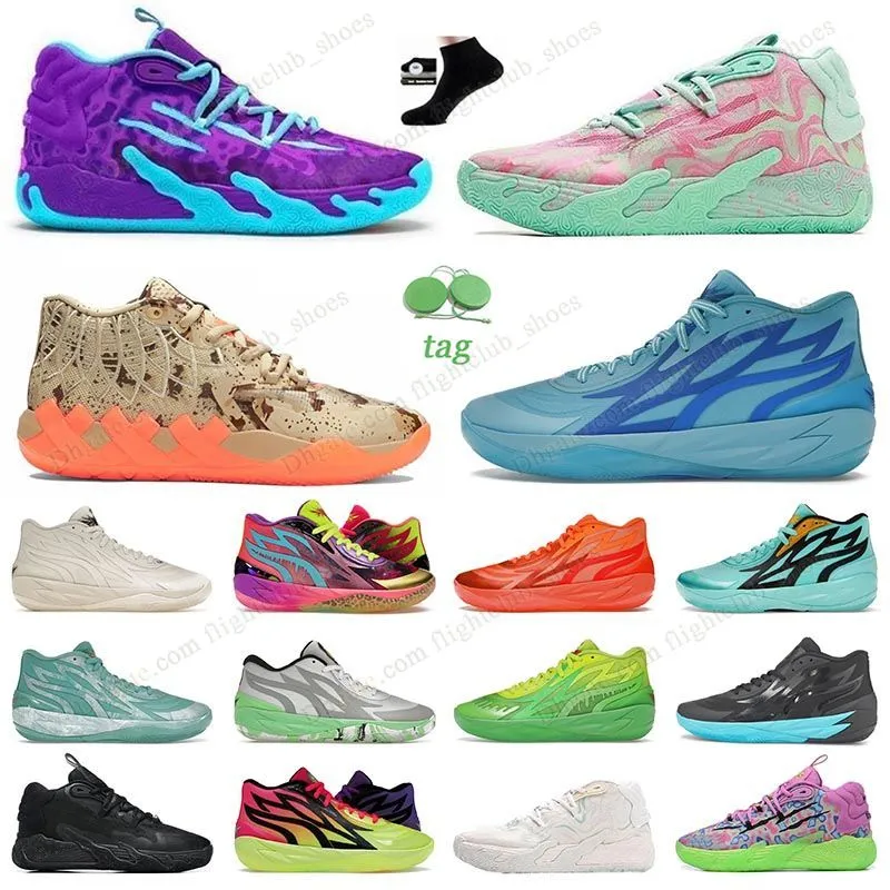 2024 Alta calidad Lamelo Ball Black Shoe MB01 02 03 Zapatos de baloncesto Pink White Jersey Rick y Morty Chino Hills Entrenadores al aire libre Zapatillas de deporte Chaussure