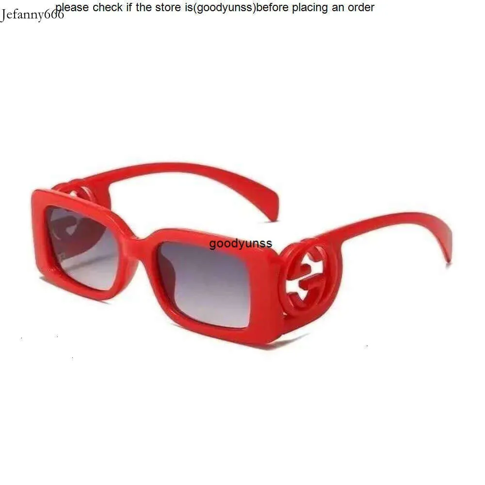 GUUCCI 2024 NY GG DESIGNER SUNGLASSES mode utomhus kör shopping kvinnor män gc varumärke Desinger ins het samma stil mmfe