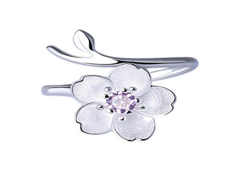 925 smycken Purple Zircon Cherry Simple Fashion Silver Ring for Women Engagement Wedding Elegant Accessories9838156