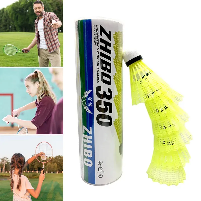 Nylon badmintonshuttles met grote stabiliteit en duurzaamheid Indoor Outdoor Sports Trainingsballen PR Sale 240223