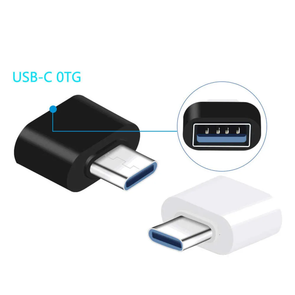 Communications Universal Adapter Converter OTG Connector från Micro USB/USB-C till USB 2.0 för mobiltelefon med tangentbordsmus