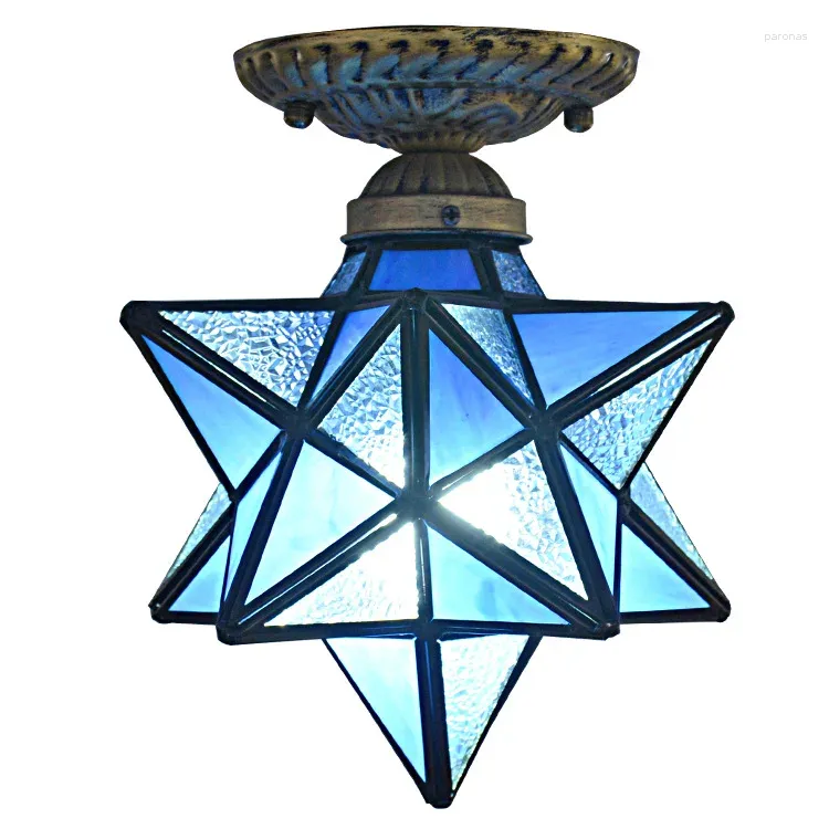 Wall Lamp Factory Direct Selling Glass Star Chandelier Restaurant Study Aisle Bar Post-modern Retro