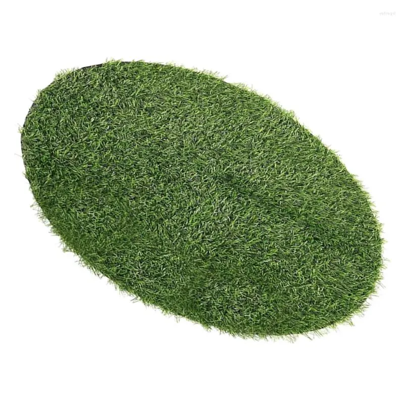 Flores decorativas Tampa de bueiro Decoração de gramado Placemats Fake Grass Artificial Rug for Patio plástico tapete