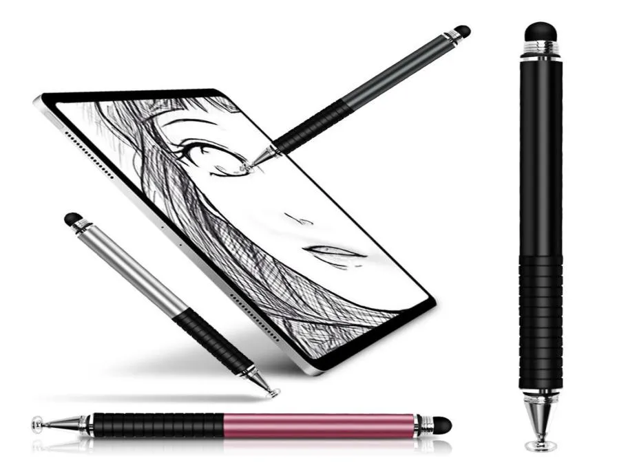 Penne per tablet da disegno universali 2 in 1 con stilo Penna touch Caneta per schermo capacitivo per telefoni cellulari Android Accessori per matite intelligenti 4632808