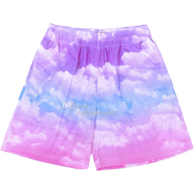 2024 Mens Eric Emmanuels Mesh shorts Designer de basquete feminino curto cloud cloud top Fiess Loose Fit Football Sport Tamanho do quarto de calça