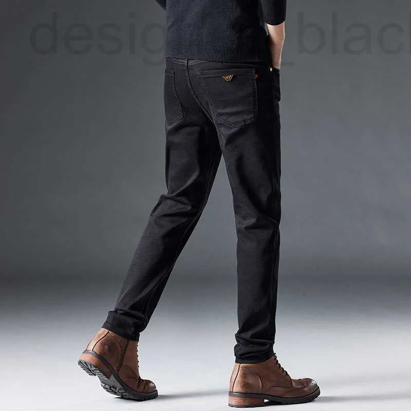 Schwarze Pure Jeans Herren Slim Fit Füße 24SS Herbst und Winter High End Elastisch Vielseitig Lässig Lange Hosen 28-36 38