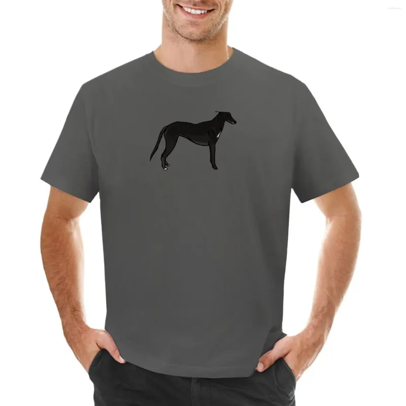 Polos pour hommes T-shirt noir Greyhound Girl Tops mignons Chemises T-shirts graphiques T-shirts pour hommes Hip Hop