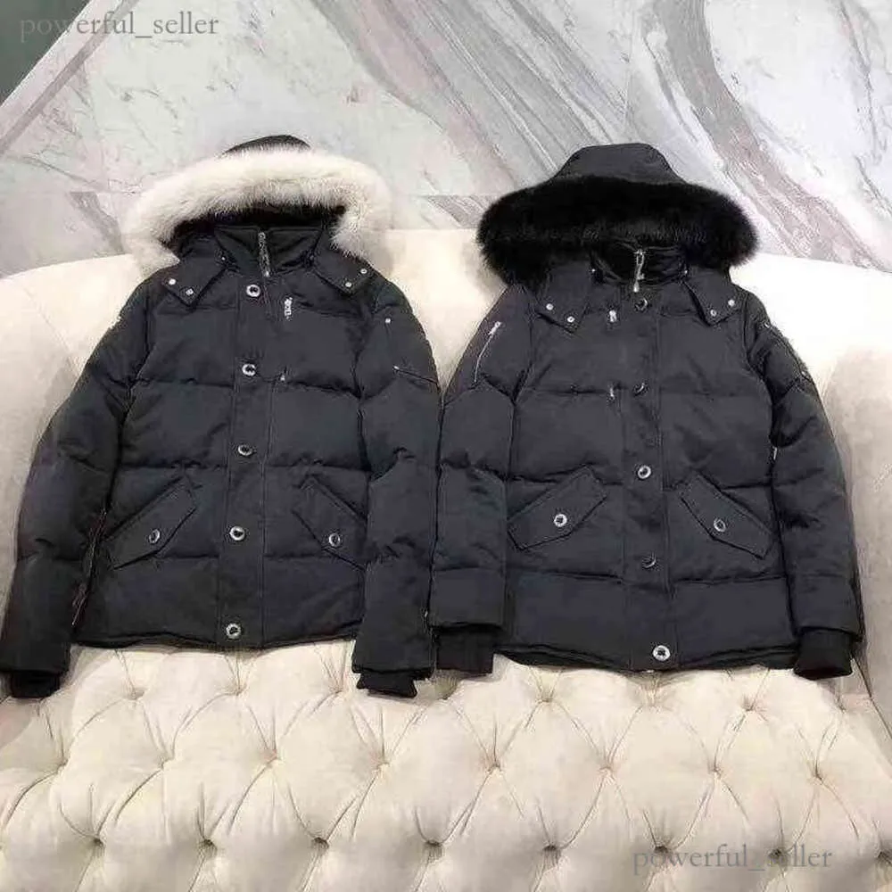 Heren donsparka's Bontkraag Parka Winter Waterdicht Witte Eend Jas Mantel Mode Mannen en Vrouwen Koppels Mooses Knuckles Jacket Casual Versie 610