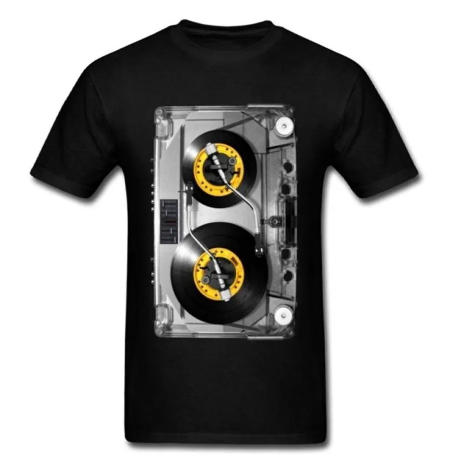 T-shirt Cassette Old School NONSTOP Play Tape T-shirt Musique électronique Rock T-shirts pour hommes Cadeau d'anniversaire T-shirt 2207159263641