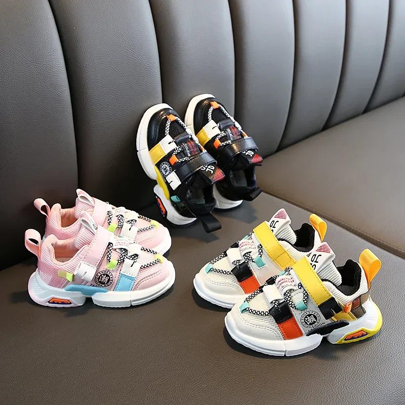 Sneakers Size 2125 Toddler Sneakers Fashion Breathable Spring Children Shoes Boys Girls Casual Shoes Mesh Soft Nonslip Kids Sport Shoes