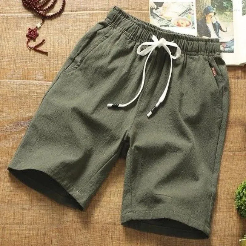 Men's Shorts For Men Beach Drawstring Home Man Short Pants Casual Linen Summer Vintage Baggy Deals In Bulk Fashion Pant 2024