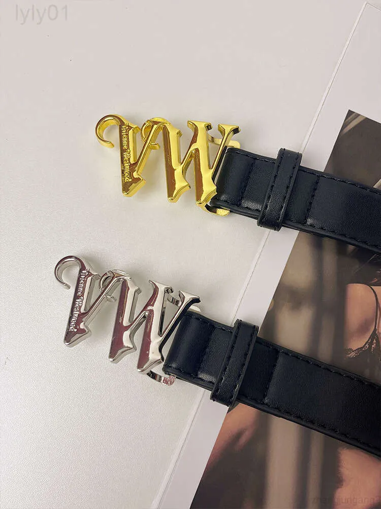 Diseñador vivianes Westwoods Jewelry Viviennr el diseño del cinturón con hebilla Wletter de la emperatriz viuda occidental se siente nicho y el nuevo 2023 versátil y moderno