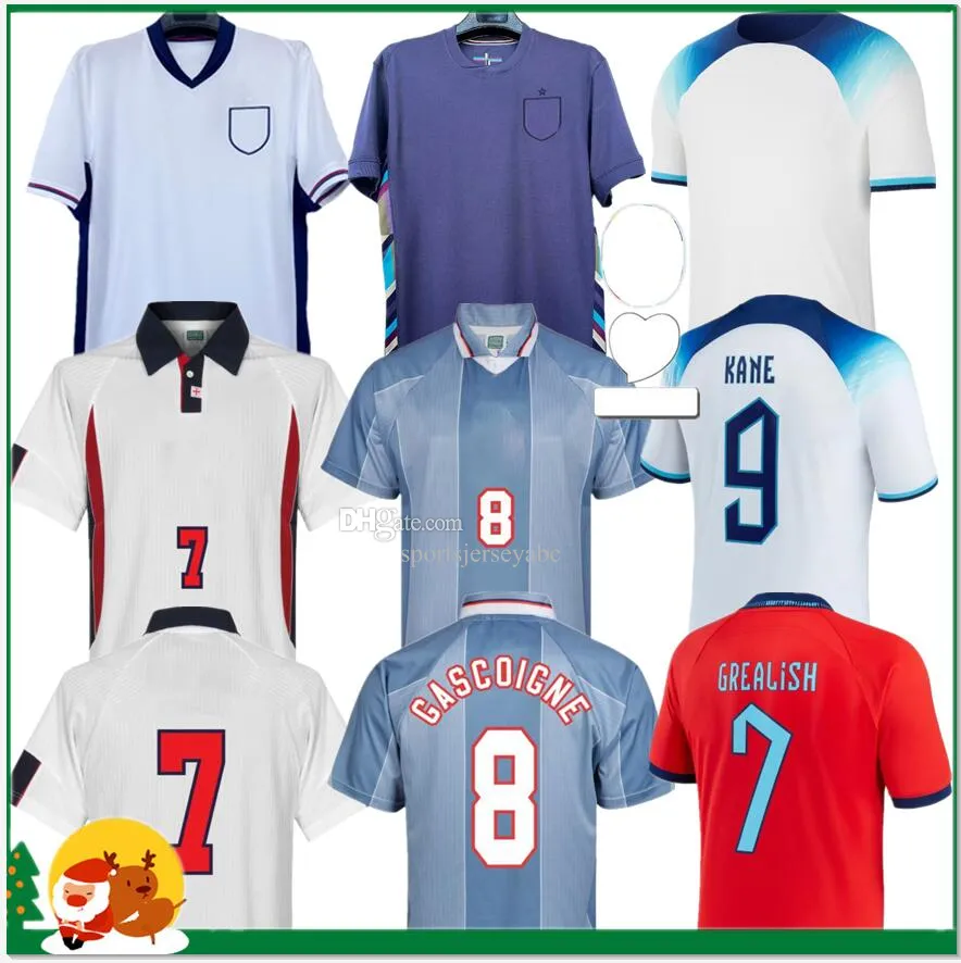 Fans Tops Tees Player Fans Version 2024 ANGLAIS Maillots de football KANE RASHFORD GREALISH STERLING MOUNT SAKA 23 24 Hommes Kit enfants équipe nationale 1996 1998 Sport J240309